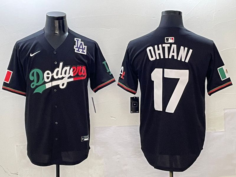 Men Los Angeles Dodgers #17 Ohtani Black Mexico Nike 2025 MLB Jersey style 19->los angeles dodgers->MLB Jersey